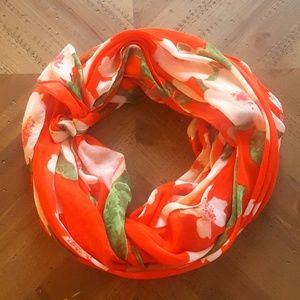 Echo Orange floral multi-way Scarf